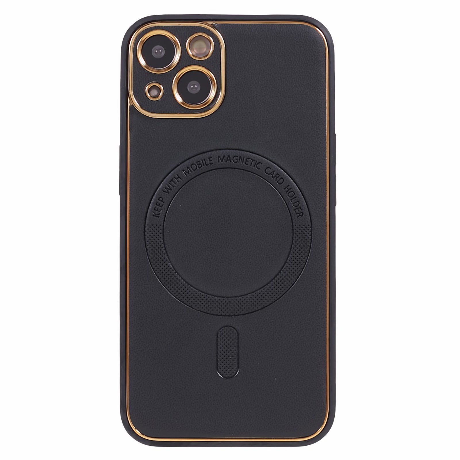 For iPhone 13 Electroplating Phone Case Shockproof PU Leather Coated TPU PC Magnetic Cover Compatible with MagSafe For iPhone 13 Electroplating Phone Case Shockproof PU Leather Coated TPU PC Magnetic Cover Compatible with MagSafe